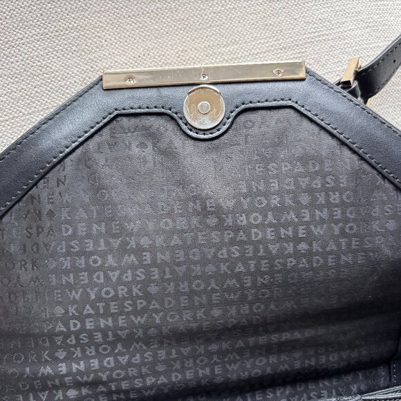 Kate Spade Camden Way Palermo Black Leather Satchel/Shoulder Bag - EUC - Picture 4 of 15